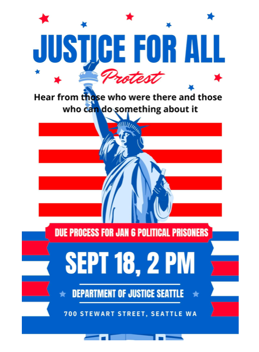 We Demand/強烈要求：Release Jan. 6th Patriots! 釋放1.6愛國者！ 