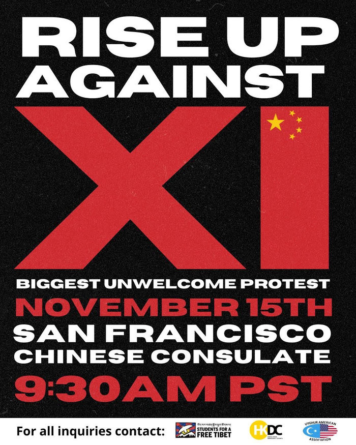 Joint Statement on Cross-Movement Protest of Xi-Biden Meeting at APEC
